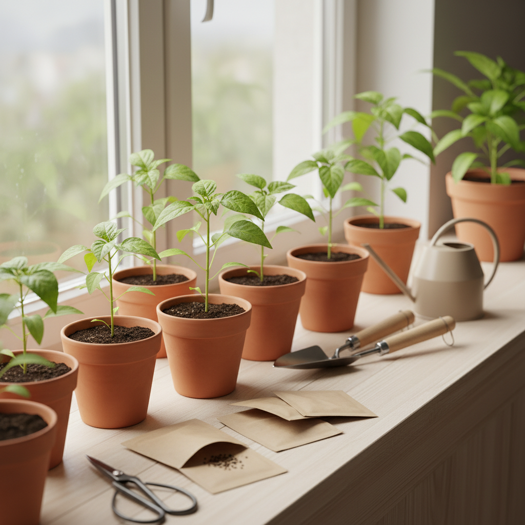 Kada sėti paprikas gausiam derliui: kalendorius