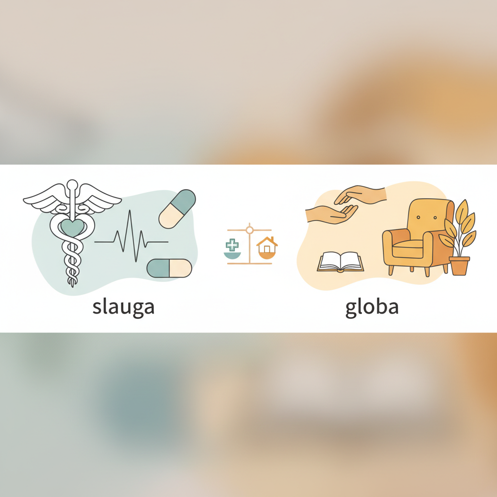 Slauga ir globa: kuo jos skiriasi ir ką pasirinkti?